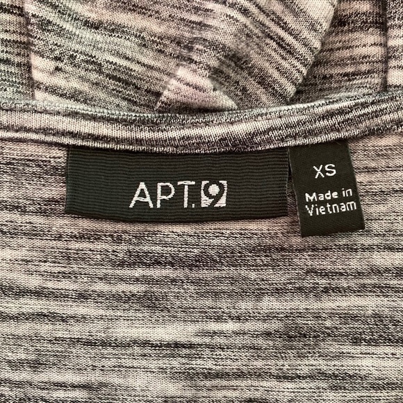 Women’s size XS Apt 9 gray short-sleeved soft and comfy dress with pockets - Picture 4 of 6